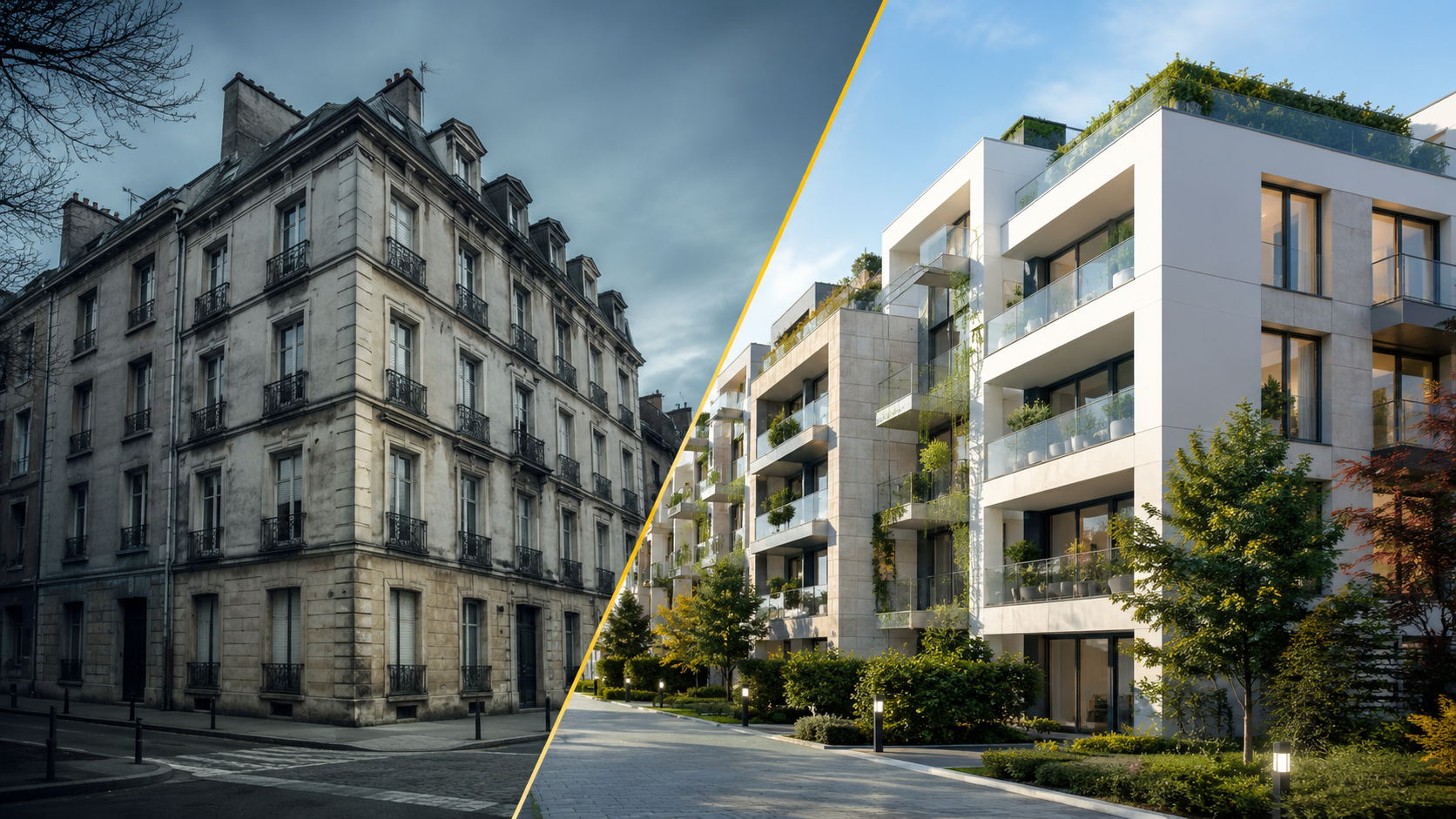 Comparer ancien énergivore et immobilier neuf pour le rendement locatif immobilier