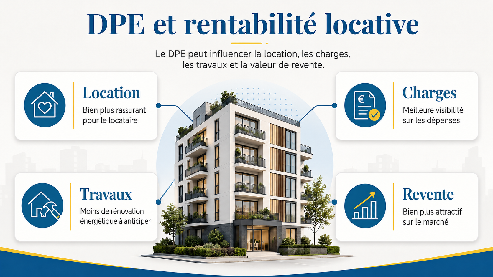 Impact du DPE sur la rentabilité et le rendement locatif immobilier
